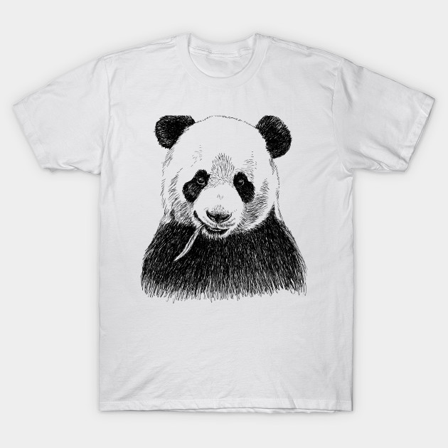 Panda Head Print